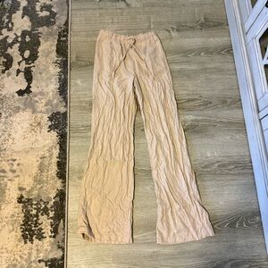 Love Tree Tan Flowy Pants